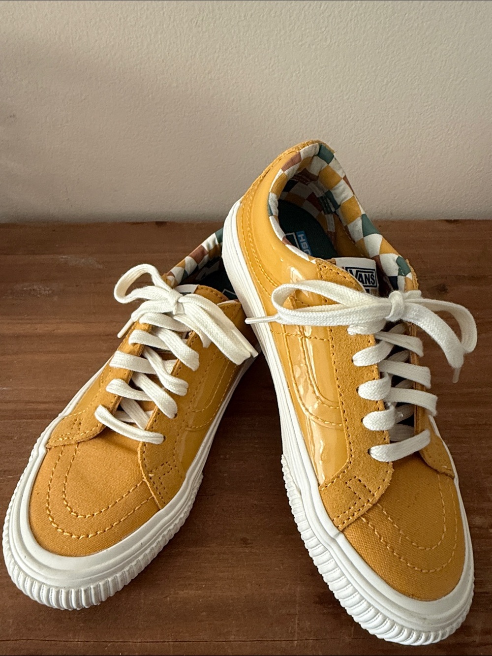 Vans Yellow Platform Sneakers
